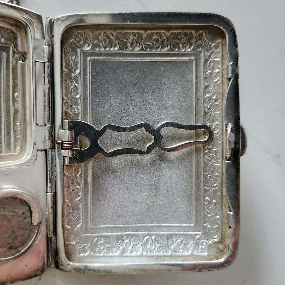 Antique Victorian Silver Engraved Wristlet